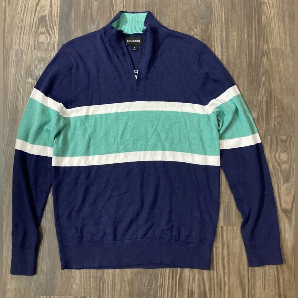 NWOT Bonobos Men’s‎ Small 1/4 Zip Sweater